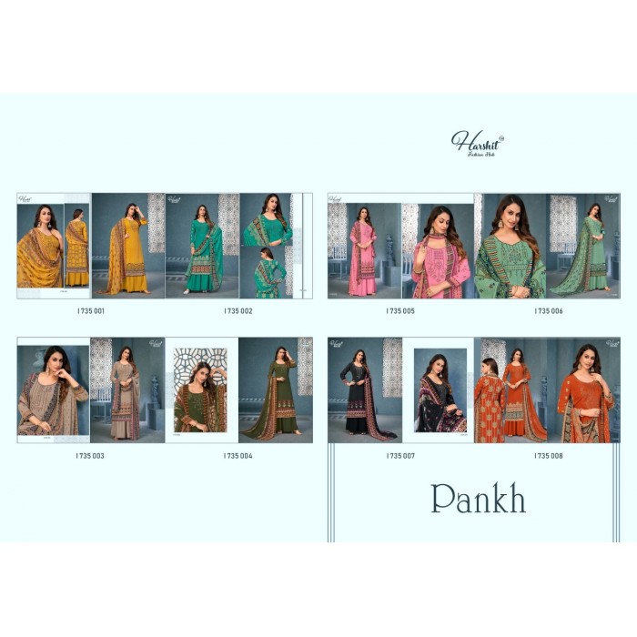Harshit Pankh Pure Cambric Dress Materials